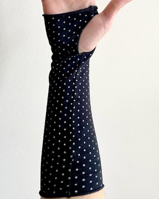 Scaldamani H&M Lunghi Neri a Pois Taglia Unica