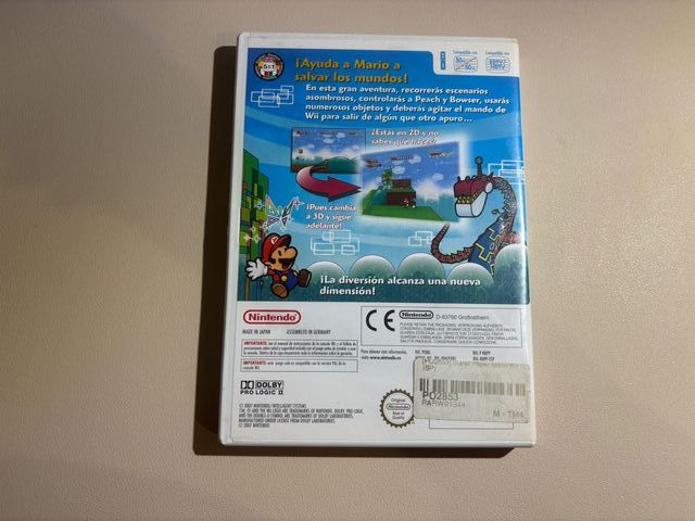 Super Paper Mario Wii PAL Completo Original