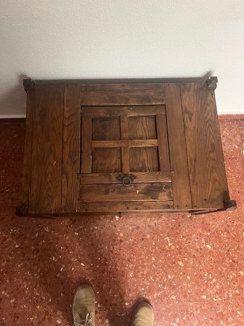 Arcón rústico madera maciza vintage