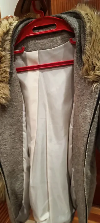 Chaqueta/Capa Lana Gris Talla Única