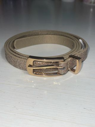 Cintura glitter oro fibbia oro