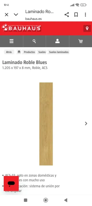 Suelo laminado roble AC5