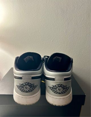 Nike Air Jordan 1 Low Black White Grey Talla 43