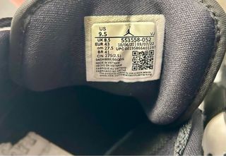 Nike Air Jordan 1 Low Black White Grey Talla 43