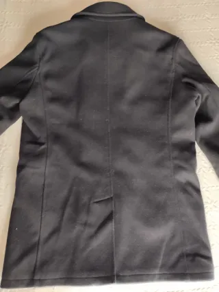 Chaqueta Paño Zara Hombre Negra