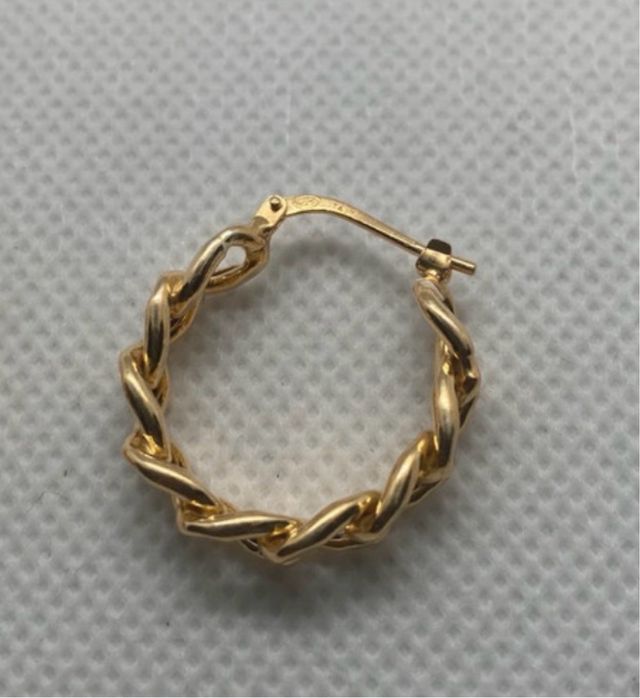 Aros Plata Ley Chapados Oro 18k