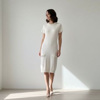 VD1.13 Vestito Elisabetta Franchi con perle decora