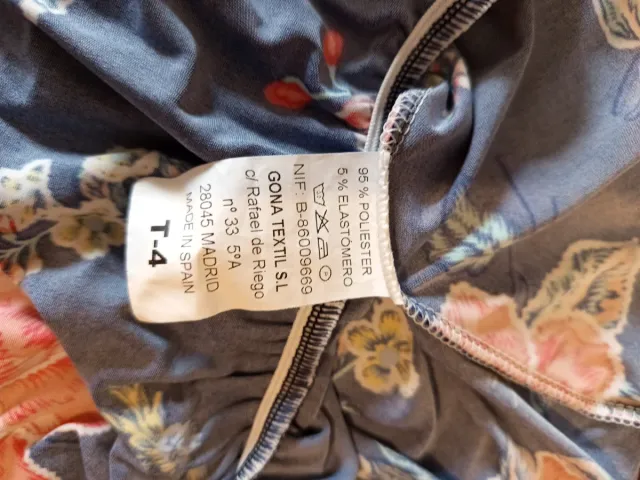 Mono largo estampado floral