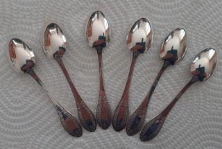 Set 12 Cucchiaini Caffè Argento 800