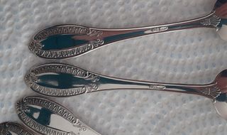 Set 12 Cucchiaini Caffè Argento 800