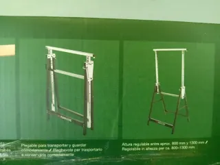 2 Caballetes Metálicos PARKSIDE Regulables Altura