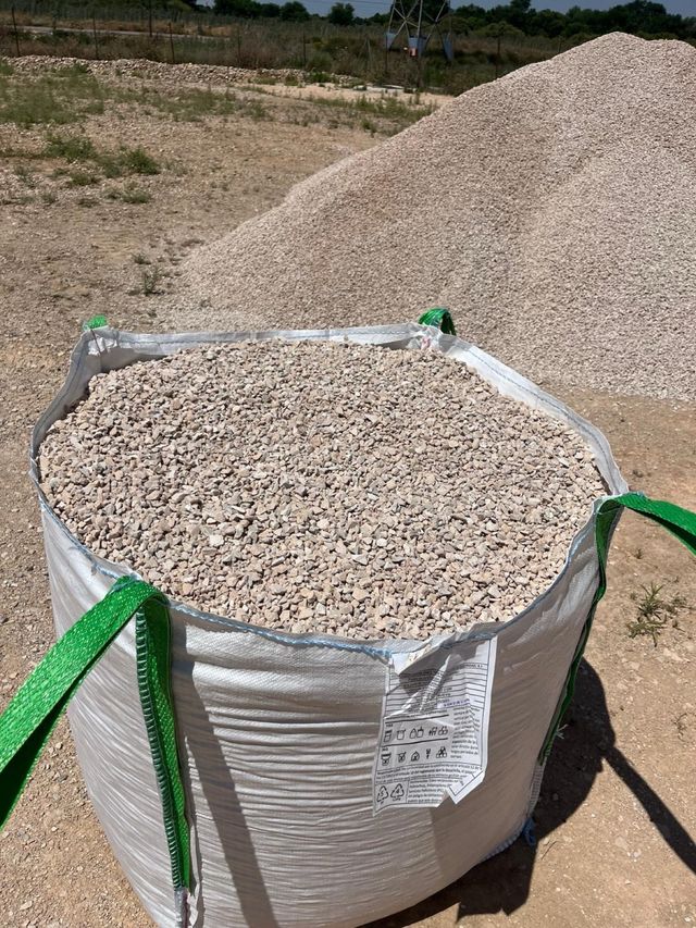 Sacas de piedra decorativa blanca beige