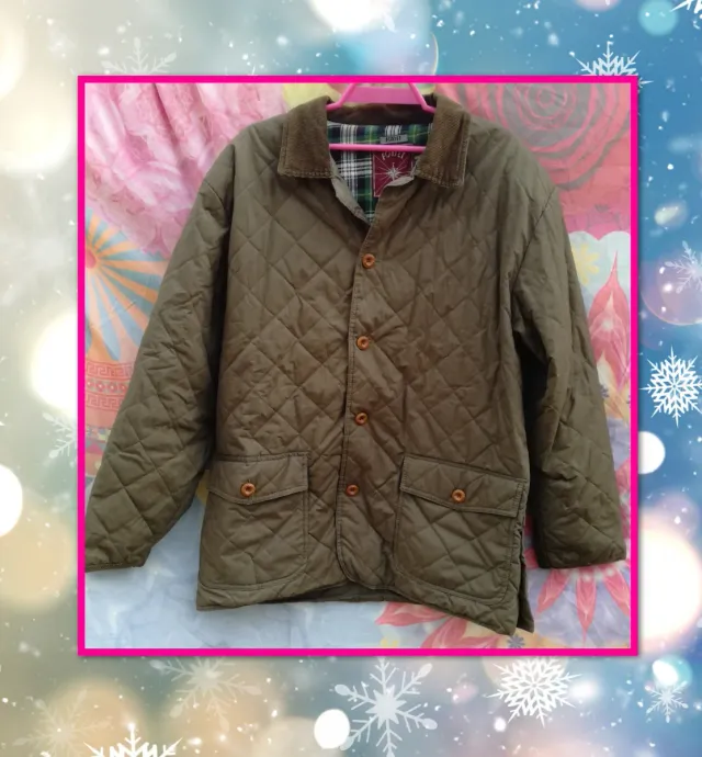 ABRIGO ACOLCHADO VERDE DE HOMBRE TL DE MUJER XL