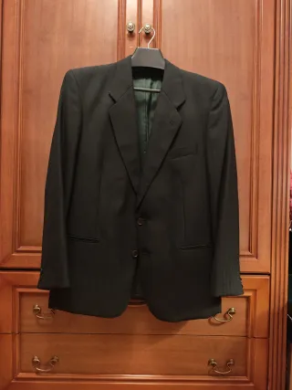 Traje negro completo caballero T-M regalo chaleco