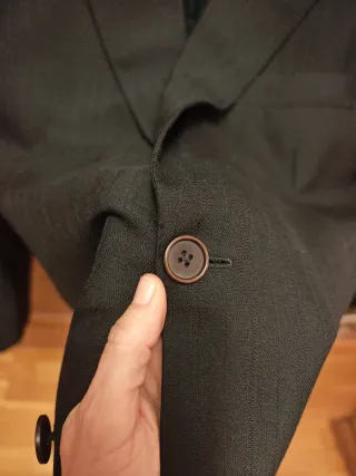 Traje negro completo caballero T-M regalo chaleco