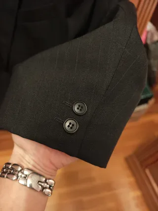 Traje negro completo caballero T-M regalo chaleco