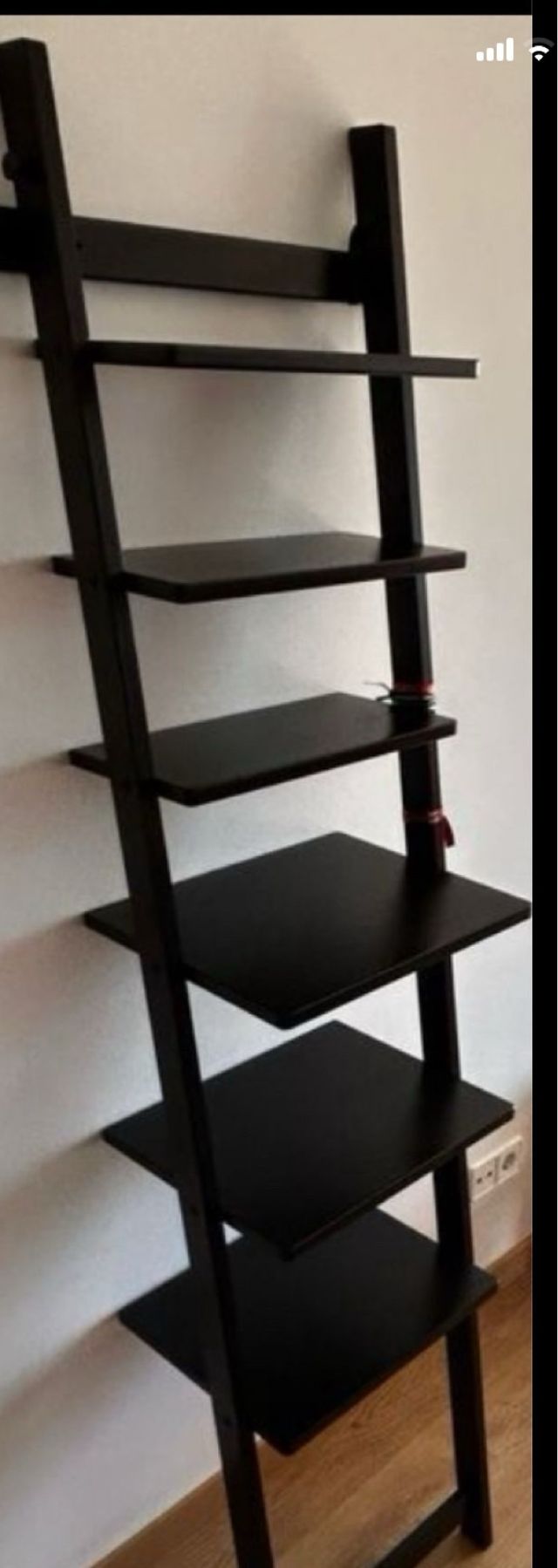 Estantería Escalera Madera negra