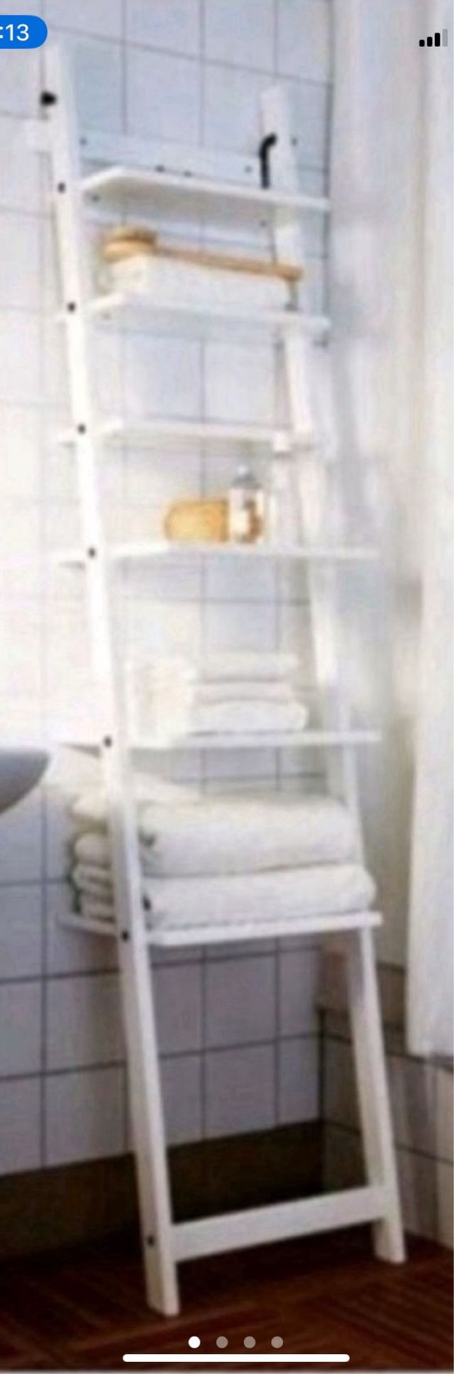 Estantería Escalera Madera negra