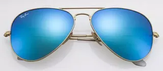 Gafas Ray-Ban Aviator Azul Dorado