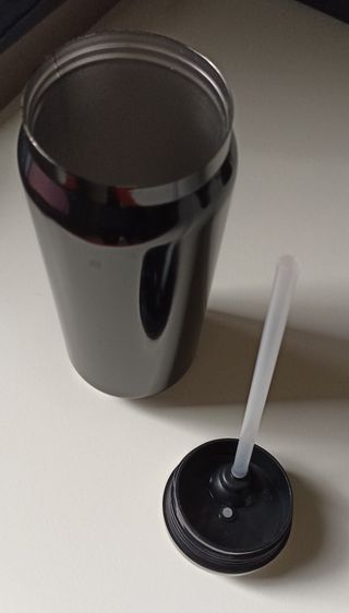 Borraccia termica nera Antiperdita e Antibacterial