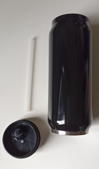 Borraccia termica nera Antiperdita e Antibacterial