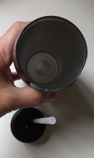 Borraccia termica nera Antiperdita e Antibacterial