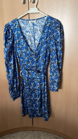 Vestido estampado floral azul