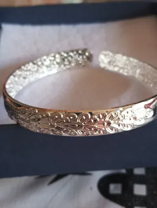 Pulsera esclava abierta plata 925