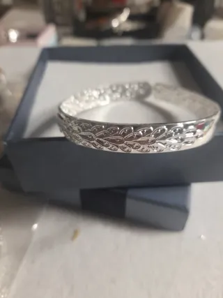 Pulsera esclava abierta plata 925