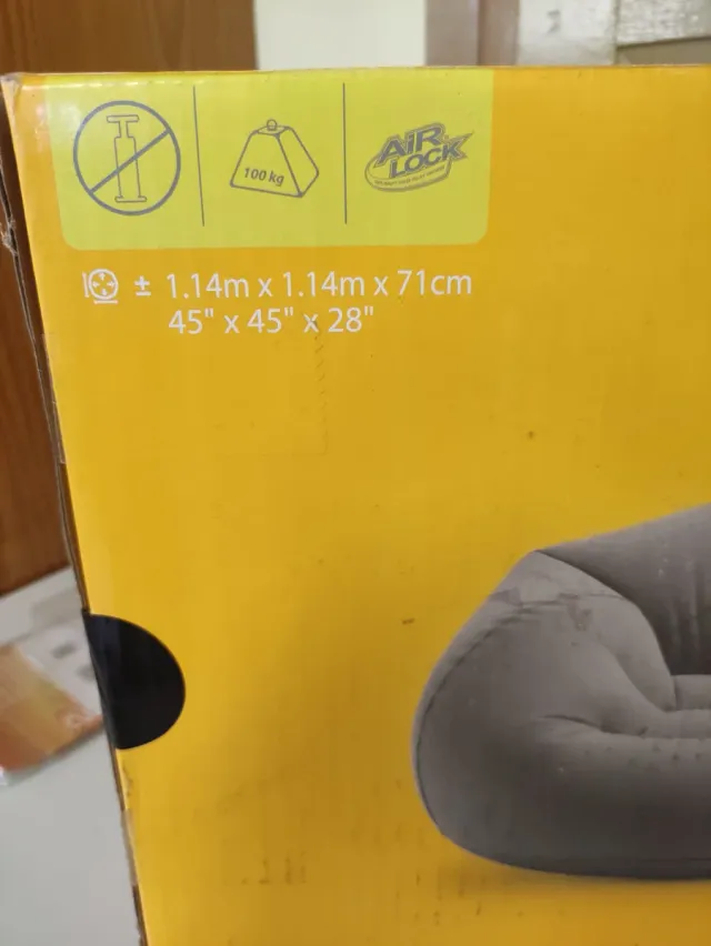 Sillón Hinchable Intex Beanless Bag