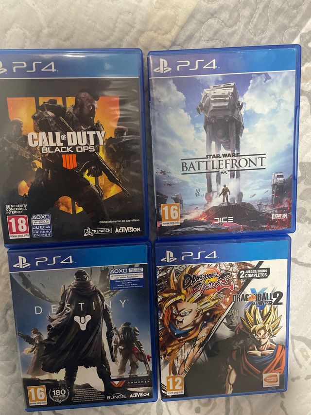 Lote 4 Juegos PS4: Call of Duty, Star Wars, Destin