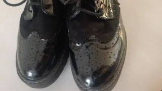 Zapatos negros charol y ante