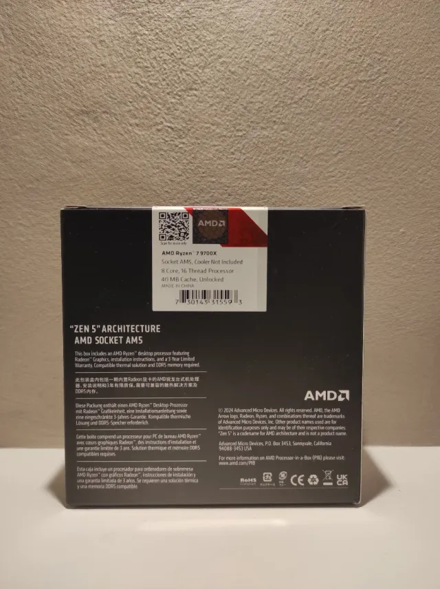 AMD Ryzen 7 9700X Processore