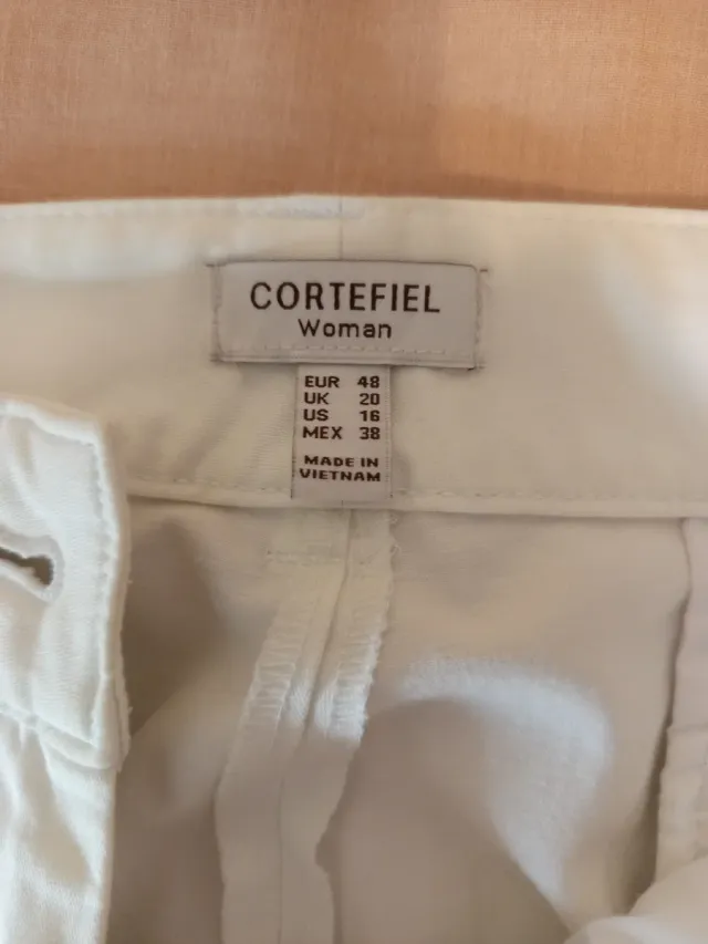 Pantalón blanco mujer