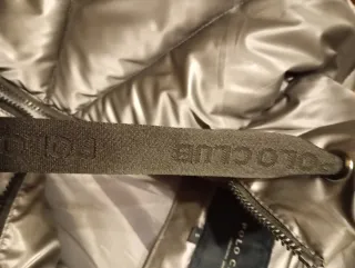 Abrigo Plumas Mujer Plata