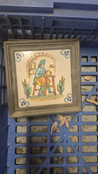 Baldosa decorativa artesanal