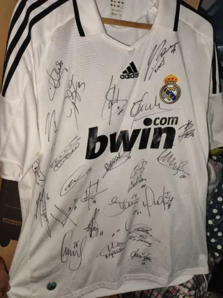 Camiseta Real Madrid 2008 Firmada por todos