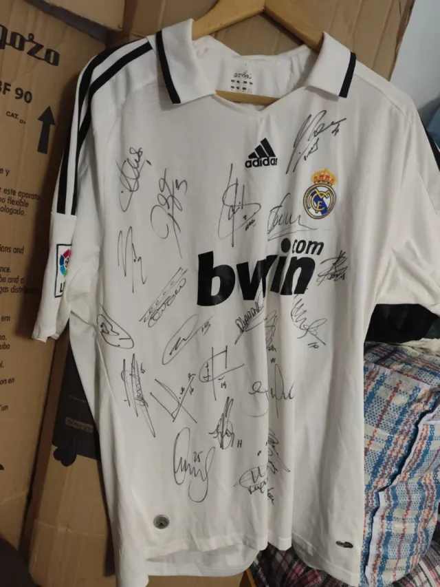 Camiseta Real Madrid 2008 Firmada por todos