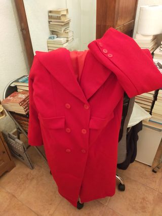 Abrigo Largo Rojo KING Moda Joven