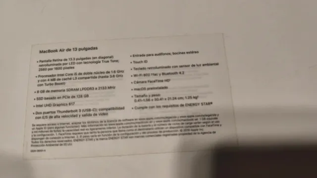 MacBook Air 2019 8GB/128Gb