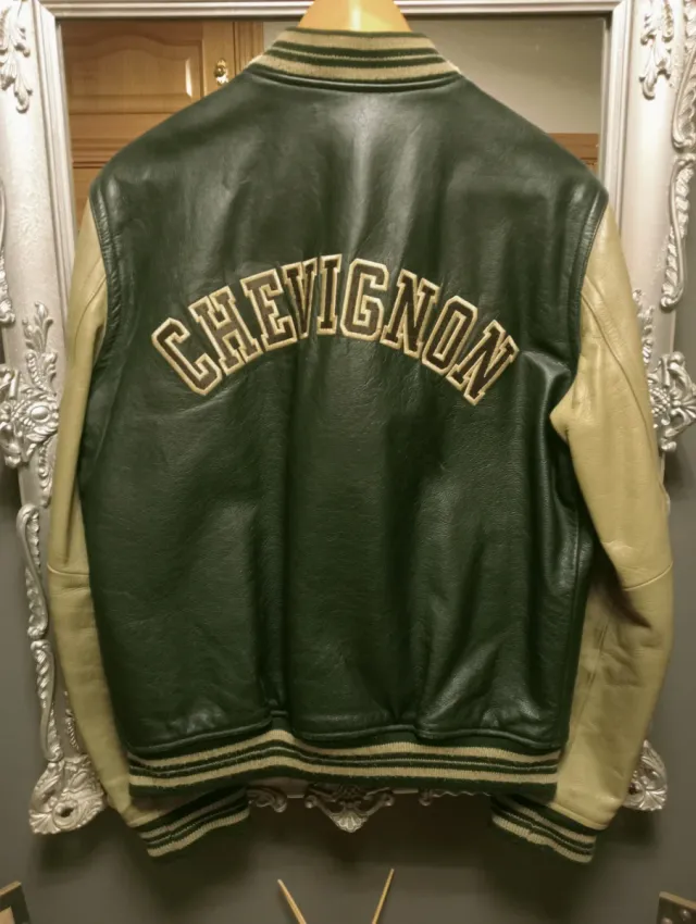 Chaqueta Bomber Chevignon'90 Verde y Beige