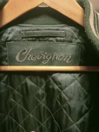 Chaqueta Bomber Chevignon'90 Verde y Beige