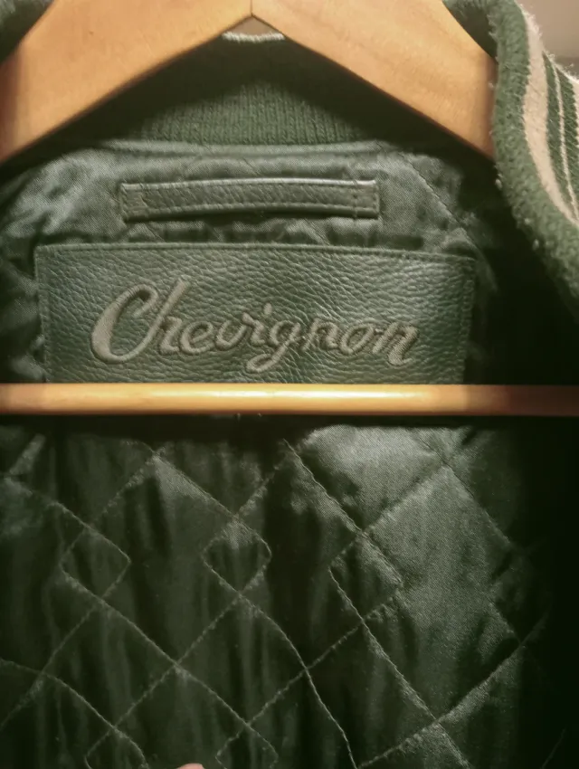 Chaqueta Bomber Chevignon'90 Verde y Beige