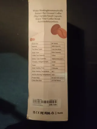 Cafetera Espresso Portátil Eléctrica