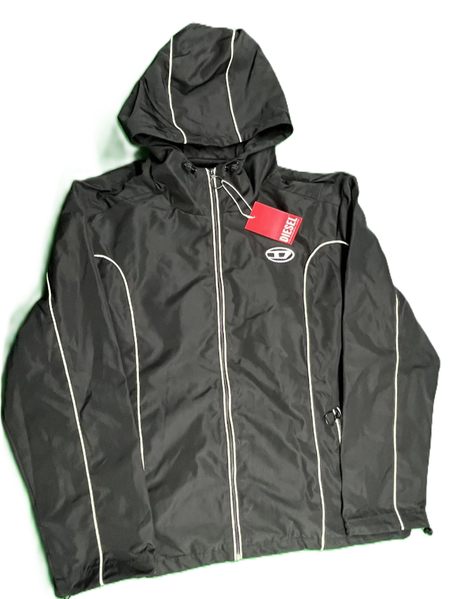 Chaqueta Cortavientos Diesel Negra
