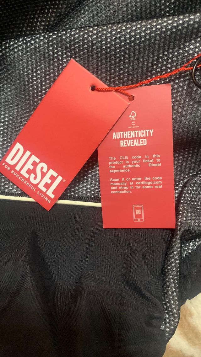 Chaqueta Cortavientos Diesel Negra