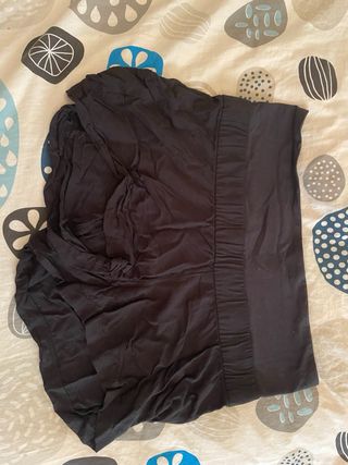 Leggings premamá negros y pantalones cortos negros