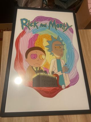 Lámina Rick and Morty Enmarcada