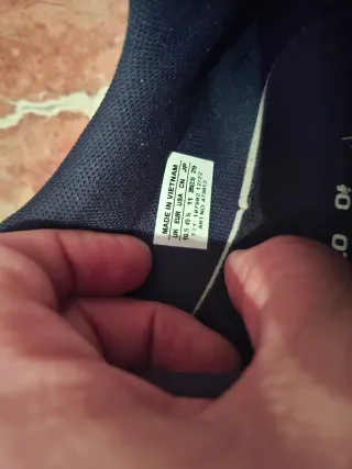 Zapatillas senderismo Salomon T45 azul/naranja