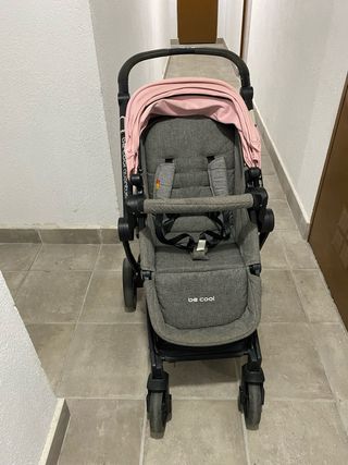Carro de bebé Be Cool Quantum gris y rosa